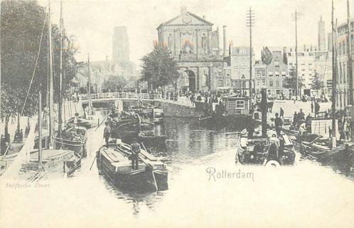 (388-153-041) Rotterdam Delftsche Poort, Verzamelen, Ansichtkaarten | Nederland, Zuid-Holland, Ophalen of Verzenden