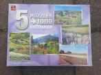 5 puzzels bloemen en planten, Ophalen of Verzenden, Gebruikt