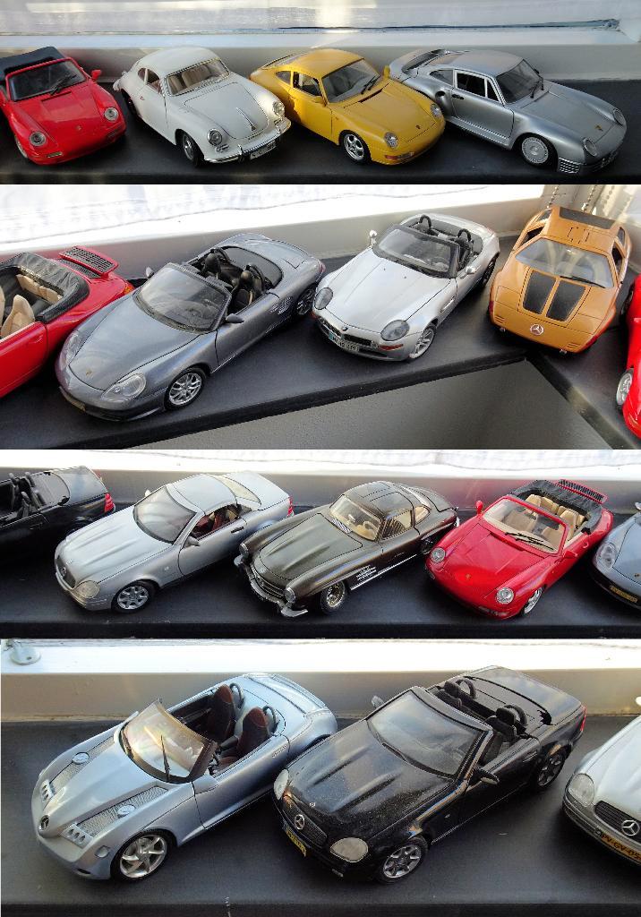 12 modellen 1:18 - Mercedes en Porsche in perf. staat, Hobby en Vrije tijd, Modelauto's | 1:18, Zo goed als nieuw, Auto, Overige merken