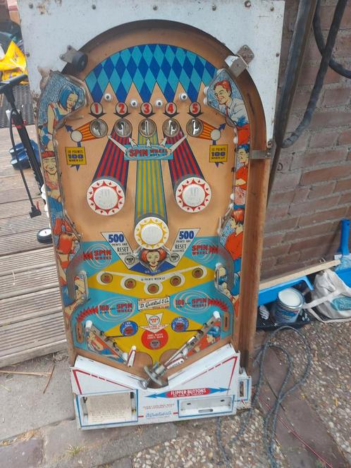Gottlieb Spin Wheel Flipperkast - speelveld, Verzamelen, Automaten | Flipperkasten, Gebruikt, Mechanisch, Onderdeel of Defecte kast