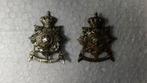 2x Embleem Korps Mariniers - Schroefsluiting, Ophalen of Verzenden, Marine, Nederland, Embleem of Badge