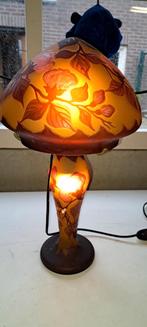 Prachtige zgan Gallé lamp, Antiek en Kunst, Verzenden