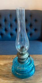 Antieke Blauwe Olielamp, Antiek en Kunst, Ophalen