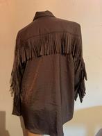 COPENHAGEN MUSE blouse met franjes m  origineel ZGAN, Maat 38/40 (M), Msch Copenhagen, Bruin, Ophalen of Verzenden