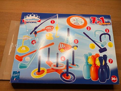 Spellendoos, 7 spellen in 1 doos / Ecoiffier Sport, Kinderen en Baby's, Speelgoed | Overig, Gebruikt, Jongen of Meisje, Ophalen of Verzenden