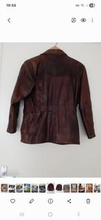 Dames Rundleren jack maat 36/38 izgst. 125€, Ophalen, Zo goed als nieuw, Maat 36 (S), Bruin