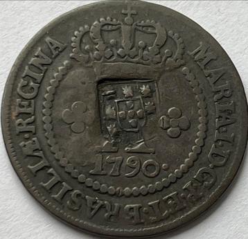 Brazilie twintig reis 1709 met klop beschikbaar voor biedingen