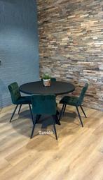 Eettafel I ø 120 cm I Onderhoudsvrij tafelblad, Huis en Inrichting, Tafels | Eettafels, Ophalen, Rond, Nieuw, 100 tot 150 cm