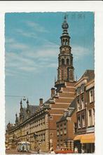 LEIDEN STADHUIS HOGE KLOKKETOREN NZH LEYLAND VERHEUL AUTOBUS, Ophalen of Verzenden, 1960 tot 1980, Gelopen, Zuid-Holland