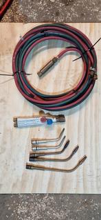 Acetyleenbrander met 5 maten, 6 meter slang en vlamdover, Ophalen of Verzenden, 250 ampère of meer, Overige typen