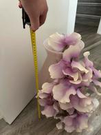 Vaas met Kunstbloem orchidee, Overige kleuren, Ophalen of Verzenden, Minder dan 50 cm, Glas