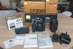Nikon D7200 + Nikkor 18-140 en Meike battery pack, Ophalen of Verzenden, Zo goed als nieuw, Nikon