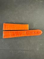 CHOPARD Croco leather La Strada Watch Strap Orange as new, Overige merken, Overige materialen, Leer, Polshorloge