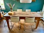 Teakhouten eettafel 200x90 cm, Huis en Inrichting, Ophalen, Gebruikt, Teakhout, 200 cm of meer