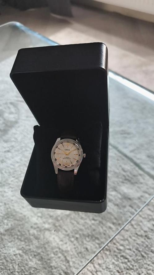 Oris Horloge Hand Winding, Sieraden, Tassen en Uiterlijk, Horloges | Heren, Zo goed als nieuw, Overige merken, Staal, Leer, Ophalen of Verzenden