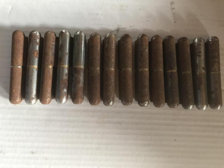 LASSCHARNIEREN, staal met messing pen en ring., Doe-het-zelf en Verbouw, IJzerwaren en Bevestigingsmiddelen, Nieuw, Minder dan 50 mm