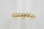 14 karaat gouden ring met 7 Diamanten 1585-G, 18 tot 19, Eu, Gebruikt, Eu