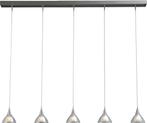 Hanglamp Caterina (merk: Masterlight) Kristalglas 5x20W, Zo goed als nieuw, 50 tot 75 cm, Ophalen, Glas