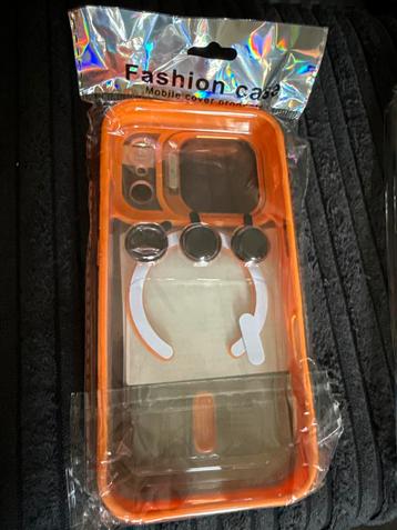 3 in 1 Oranje iPhone 17 pro Hoesje + screenprotector - Nieuw beschikbaar voor biedingen