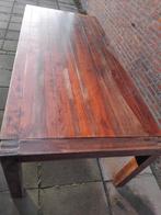 Te koop eettafel plus complete meubel set ., Huis en Inrichting, Tafels | Eettafels, Ophalen, Gebruikt, Teakhout, 200 cm of meer