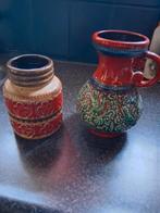 Aardewerk bloemen vazen w.germany, Antiek en Kunst, Ophalen