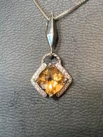 Citrien topaas hanger geluk vreugde welvaart intuïtie power, Geel, Nieuw, Ophalen of Verzenden, Met edelsteen
