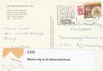 Kaart met plaatfout NVPH Nr. 1322. Zie afbeelding., Ophalen of Verzenden, Brief