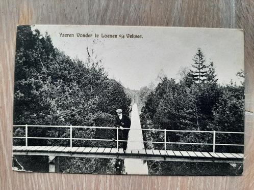 oude kaart Loenen op de Veluwe, Yzeren Vonder, 1911, Verzamelen, Ansichtkaarten | Nederland, Gelopen, Gelderland, Voor 1920, Ophalen of Verzenden
