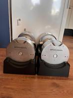 Verstelbare dumbells 32,5 kg met verstelbaar fitnessbankje, Sport en Fitness, Fitnessmaterialen, Ophalen, Gebruikt, Dumbbell