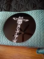 Rond glas schilderij Giraf, Ophalen, Zo goed als nieuw, Schilderij, Minder dan 50 cm
