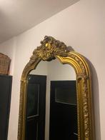 Mooie goudkleurige barok spiegel, Antiek en Kunst, Ophalen of Verzenden, Rechthoekig, Minder dan 100 cm