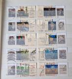 NVPH 2142-2151 gestempeld met tab. Vincent van Gogh., Postzegels en Munten, Postzegels | Nederland, Verzenden, Na 1940, Gestempeld