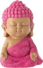 J-Line Figuur Monnik Zen – Roze – Polyresin, Ophalen of Verzenden, Nieuw