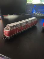 H0 FLEISCHMANN V200 diesel loc met vrachtwagons, Hobby en Vrije tijd, Gelijkstroom, Fleischmann, Ophalen of Verzenden, Analoog