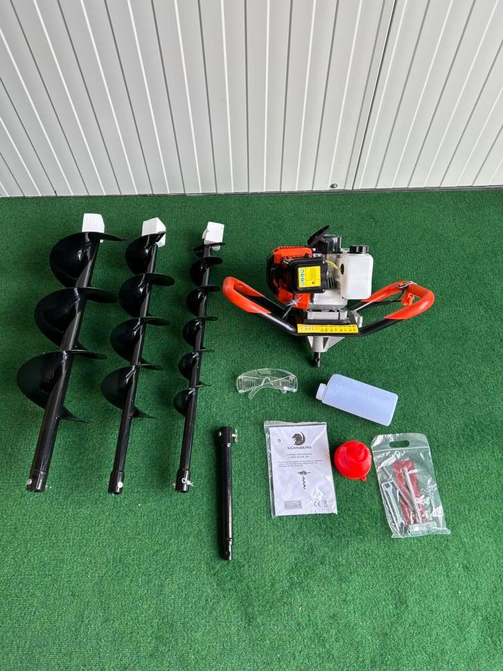 Nieuwe Nürnberg grondboor met 3 boren, Tuin en Terras, Hand-tuingereedschap, Nieuw, Grondboor, Ophalen