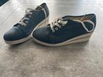 Schoenen met sleehak, blauw, maat 40, Kleding | Dames, Schoenen, Blauw, Overige typen, Ophalen of Verzenden, Gedragen