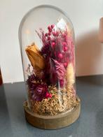 Stolp met droogbloemen decoratie, Ophalen of Verzenden, Zo goed als nieuw