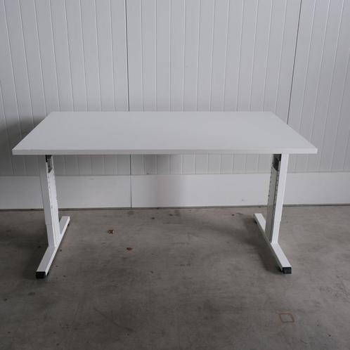 Schaffenburg inbus bureau, 140x80cm , H60/89cm, BR74, Wit, Huis en Inrichting, Bureaus, Zo goed als nieuw, Bureau, In hoogte verstelbaar