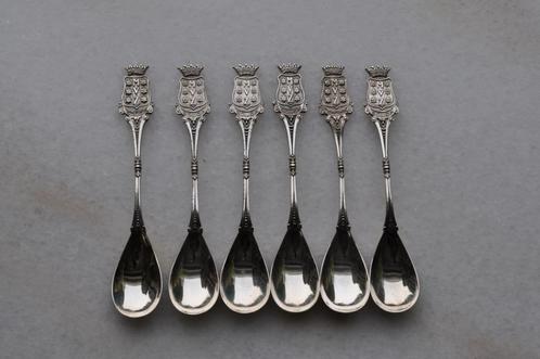 Theelepeltje Lepeltje Zilver MVZ Gouda, Verzamelen, Porselein, Kristal en Bestek, Gebruikt, Bestek, Metaal, Ophalen of Verzenden