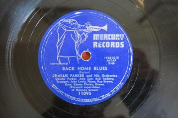 Charlie Parker Back Home Blues 78 toeren 78rpm shellak hits  beschikbaar voor biedingen