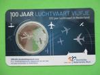 (vawK2167) Coincard 2019 100 jaar Luchtvaart vijfje UNC, Setje, Euro's, Ophalen of Verzenden