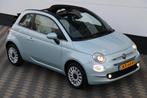 Fiat 500 C 1.0 Hybrid Dolcevita Carplay Airco Cruise BTW !, Gebruikt, Zwart, Cabriolet, Leder en Stof