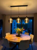 Stijlvolle Fumé Designer Hanglamp, Ophalen, Zo goed als nieuw, Glas, 50 tot 75 cm
