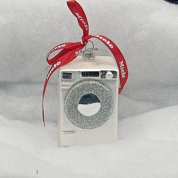 Unieke Kerstbal Glas Originele Miele Wasmachine 9,5cmH beschikbaar voor biedingen
