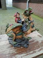 Draak en tovenaars beeldje, dragontales, als nieuw., Verzamelen, Beelden en Beeldjes, Ophalen of Verzenden, Gebruikt
