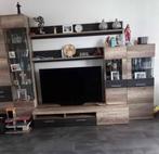 Tv meubel+kast+woonkamertafel+eettafel+6 stoelen €380, Huis en Inrichting, Overige vormen, Modern, Zo goed als nieuw, Overige houtsoorten