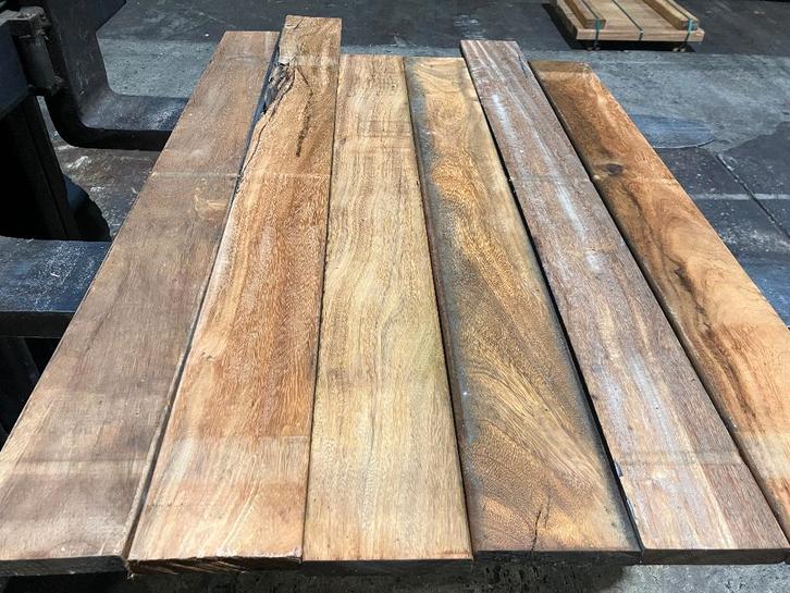 Hardhout-Jatoba–rhombus-planken-schutting-wandbekleding, Tuin en Terras, Palen, Balken en Planken, Nieuw, Planken, Minder dan 180 cm