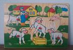 Vintage houten Simplex Toys puzzel Lente Lammetjes, Ophalen of Verzenden, Zo goed als nieuw