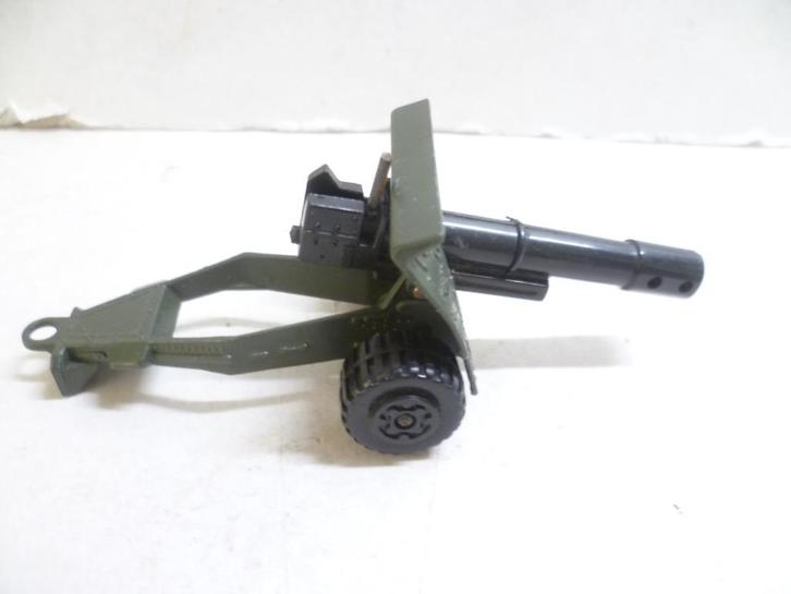 Matchbox Fieldgun K 118 militair kanon 10cm lang modelauto, Hobby en Vrije tijd, Modelauto's | Overige schalen, Zo goed als nieuw