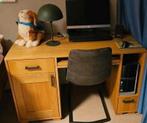 Eikenhouten bureau, Huis en Inrichting, Bureaus, Ophalen, Zo goed als nieuw, Bureau